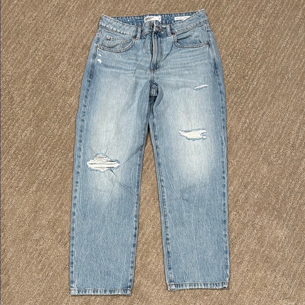 Garage Distressed Light Blue Jeans